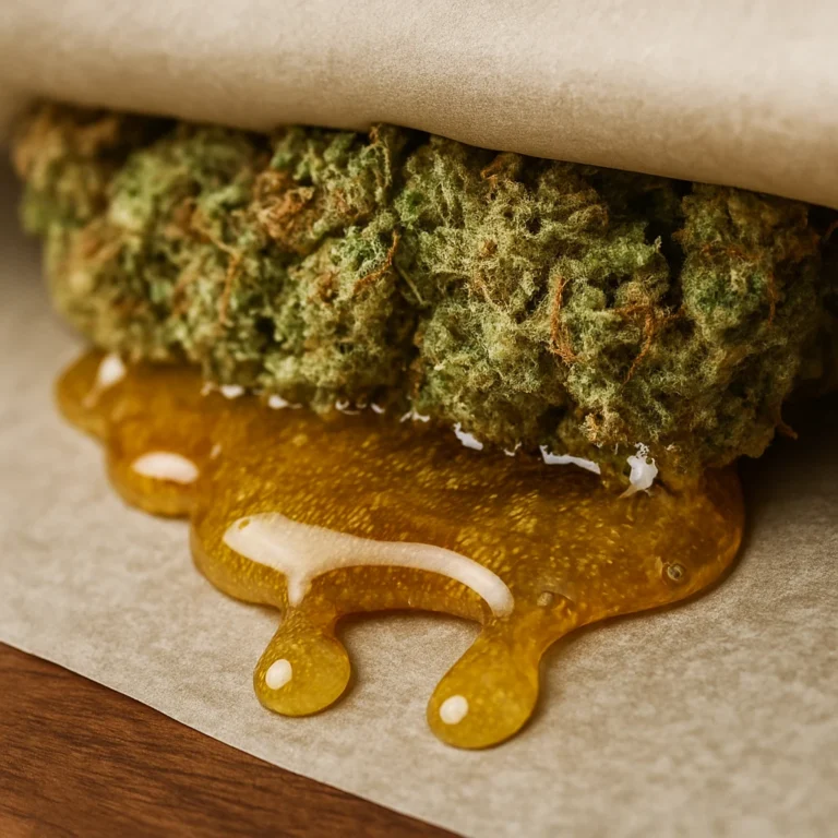 Estrazione naturale di Rosin da infiorescenze di cannabis con pressione e calore